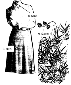 Skirt: woman's dress 裙子: 妇女的礼服