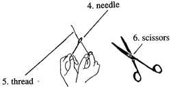 Instruments for cloth